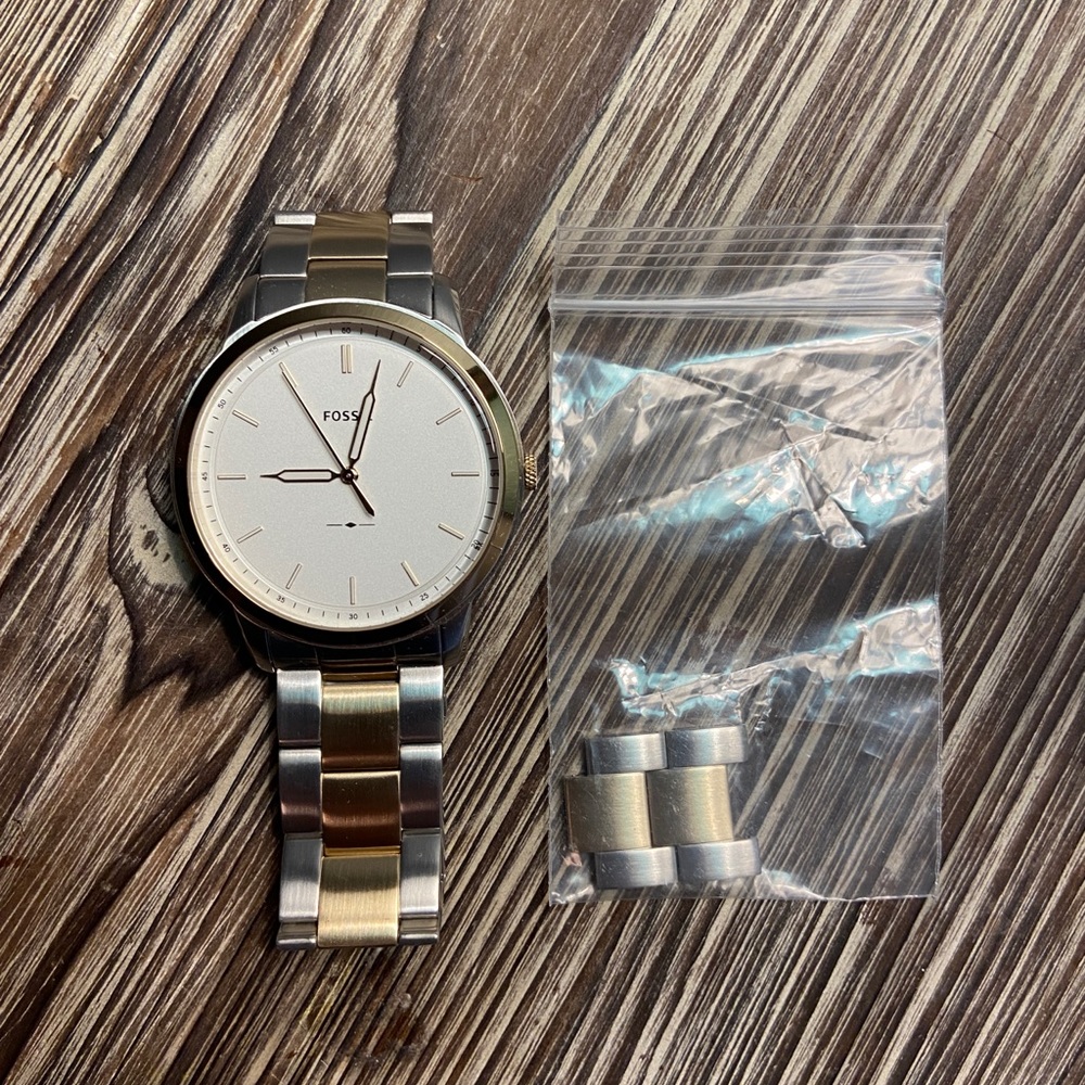 Men’s Fossil stainless steel watch